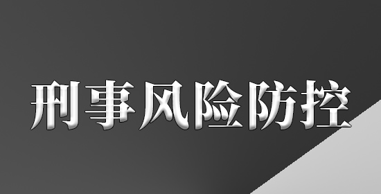 刑事风险防控