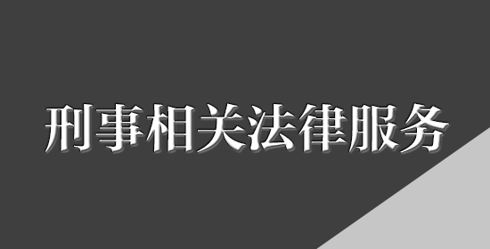 刑事相关法律服务